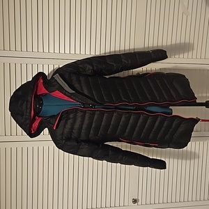 EDDIE BAUER GIRLS DOWN PARKA SIZE L (14-16) BLACK